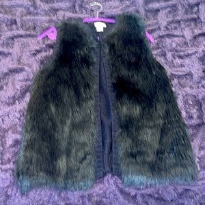 Love on a hanger faux fur sweater vest